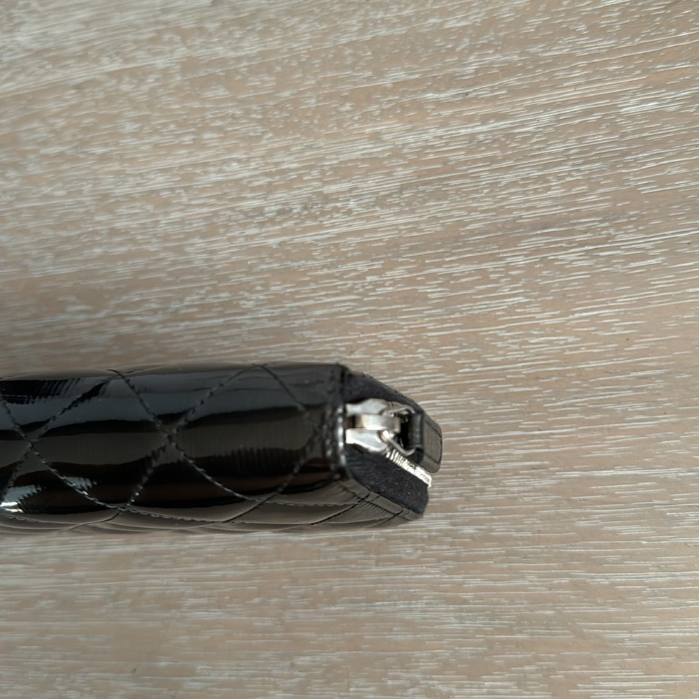 Chanel Black Quilted Patent Leather Wallet - Picture 11 of 12